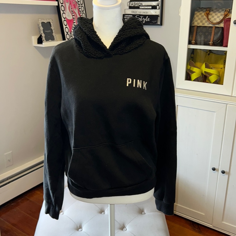 Pink Black Hoodie